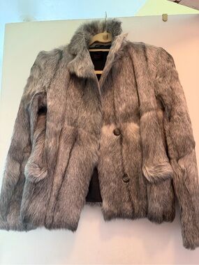 Sherry Cassin Gray Fur Teddy Jacket